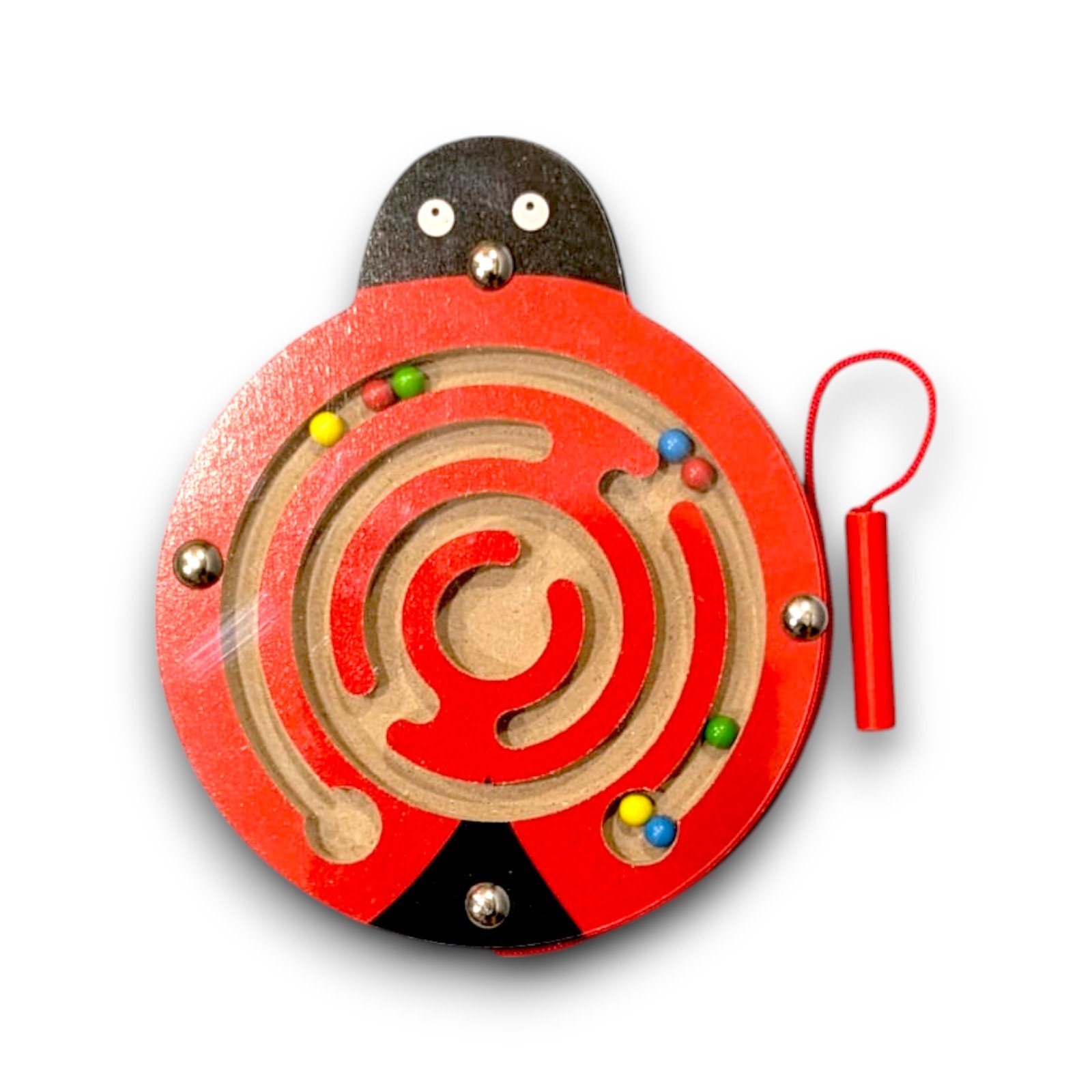 Magnetic Maze Puzzle Game, Magnetic Pen Driving Bead Maze Wooden Jigsaws Puzzle Board, Maze Puzzle Board Game for Kids(Pack of 1)